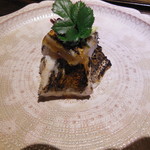 御料理 光安 - 太刀魚の焼き霜　ちり酢ジュレ