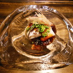 御料理 光安 - 大分産天然トリガイ　醤油ジュレ