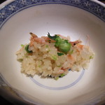 御料理 光安 - 桜えびとグリーンピースの炊き込みご飯