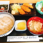 弥生寿司 - マグロフライ定食（2017.4.22の日替わりランチ）