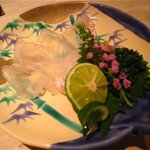 くろぎ - まこ鰈の薄作り