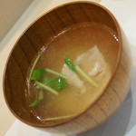 江戸金 ・金太郎鮨 - ランチ共通のアラ汁２０１７年４月