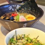 武虎 - 魚介醤油ラーメンと玉子かけ御飯