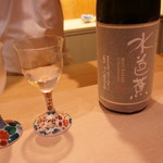 味あら井 - 素敵なグラスで頂きました…うっとり