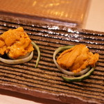 味あら井 - 雲丹食べ比べ（サービス）