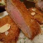 カレー屋アカマル - 2017/4  黒豚ヒレカツの牛すじカレー￥1380(税込)炙りチーズ￥100(税込)ご飯大盛り￥100(税込)