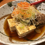 まつや - 牛すじ豆腐。