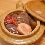 料亭 やまさ旅館 - すっぽんの睾丸、肝臓、心臓