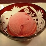 王ヶ頭ホテル - パッションフルーツのシャーベット