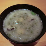 千真野 - 蓮根のすり流し椀（牡蠣・メカブ）