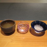 日本料理 幸庵 - 菊姫 先一杯、超辛口純米吟醸 大信州、ラヂオ飲み比べ