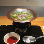 日本料理 幸庵 - 和牛と筍の花山椒鍋