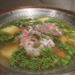 日本料理 幸庵 - 和牛と筍の花山椒鍋アップ