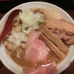 麺 虎テツ - 肉汁煮干しラーメン味玉のせ(800円)(大盛:無料）