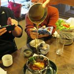 裏天満 こばち屋 - 鰹薫る海鮮おこげ餡かけ