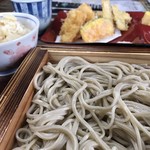 扇谷 - 鶏天ごぼう&そば&たけのこご飯