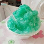 福六庵 - かき氷(エメラルドパイン) 150円