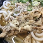 三角茶屋豊吉うどん - ごぼう天アップ