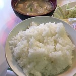 があべら - ライス味噌汁