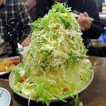 筑前屋 - バカ盛り野菜サラダ￥680