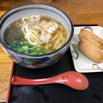 はびきのうどん - かすうどん、いなりランチ550円（税込）