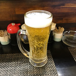 しんちゃん - 生ビール　※ちょい呑みセット680円