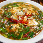 江戸家 - ニラ・ニンニク入り辛そば　690円