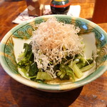 志蕎庵 江月 - 花山葵のお浸し