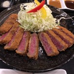 牛カツ専門店 尾州 縁EN - プレミアム牛カツ定食(ザブトン)　とろんとした食感、味わう価値アリっ！！　2017/04/07