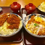 かつふじ亭 - お肉は4倍、ご飯は爆盛りのダブルメガ盛り丼【料理】