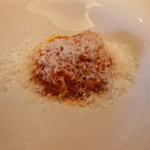 T.N - トマトソースと24か月熟成のパルミジャーノチーズのスパゲッティーニ