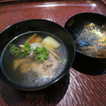 日本料理 晴山 - 29年4月　椀　鼈、花山椒