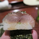 日本料理 晴山 - 29年4月　鯖寿司、海苔