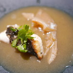 イチリン ハナレ - マコガレイとフカヒレ、魚介のうまみがたっぷりでた出汁で