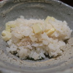 日本料理 晴山 - 29年4月　鯛おぼろ、筍、花山椒御飯