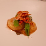 イチリン ハナレ - 筍とマーメラスを蟹のたまごのソースで