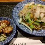 あんかけ焼そば 陳麻婆豆腐 STORM - あんかけ焼きそばランチ(餃子はまだ未到着)
