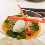 エクアトゥール - 桂花陳酒パクチーに青りんごのそるべ