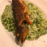 ビリエット - 岩魚と春野菜のリゾット