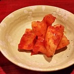 銀山亭 - 2017/4/23 大根キムチ