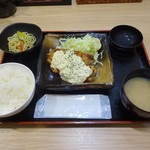 かわさき鶏唐揚専賣店 - チキン南蛮ハーフ定食
