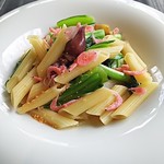 K.Cダイニング - ホタルイカ&菜の花とウルイのショートパスタ