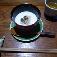 風和里 - 落花生豆冨 温かい豆乳スープ仕立て