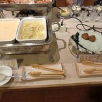 ホテル南海荘 - 2011/01　夕食（焼きおにぎりとウニのパスタ）