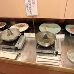 ホテル南海荘 - 2011/01　夕食（ぶしゃぶコーナー）