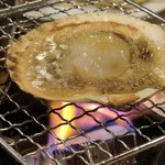 ホテル南海荘 - 2011/01　夕食（自分で炙るホタテ）