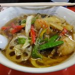 揚子江 - 27周年特別メニューの大えびそばです。ヾ(@⌒￢⌒@)ノ ウマヒィ