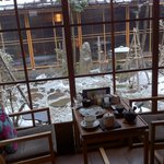 カフェ青 - 中庭がばっちり