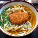 金町うどん - コロッケうどん