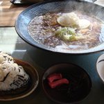 せとうち茶屋 大三島 - じゃこカツラーメンとおにぎりのセット